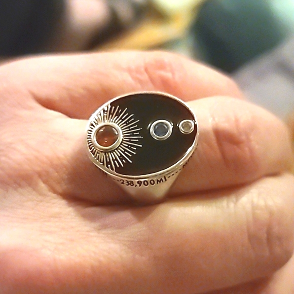 Raw Citrine Game of Thrones Ring of Power 7 OR Signet Black Red Ring Size 7 - Picture 9 of 12